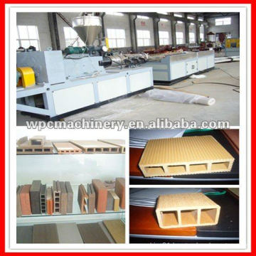 wpc decking waterproof and anti slip wpc profile production line